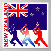 Cricket New Zealand Poster (Vorne)