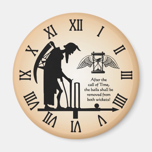 Cricket Old Father Time Magnet (Vorne)