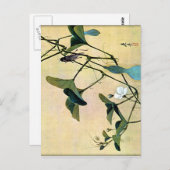 Cricket on Vine Japanese Woodblock Art Ukiyo-E Postkarte (Vorne/Hinten)