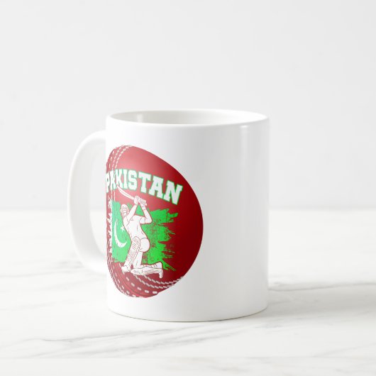 Cricket Pakistan Kaffeetasse (Vorderseite Links)