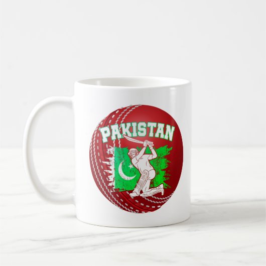 Cricket Pakistan Kaffeetasse (Links)