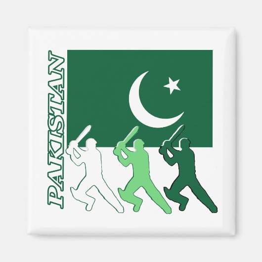 Cricket Pakistan Magnet (Vorne)