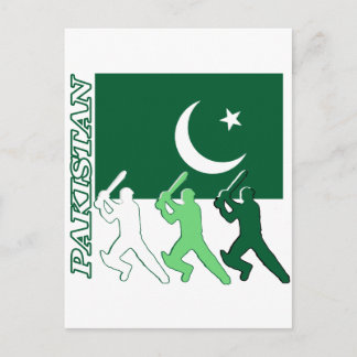 Cricket Pakistan Postkarte