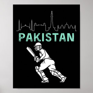 Cricket Pakistan Team Fans Liebhaber Islamad Lahor Poster