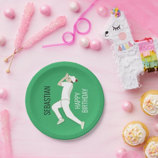 Cricket Pappteller (Party)