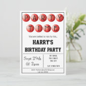 Cricket-Party Einladung bearbeitet (Stehend Vorderseite)