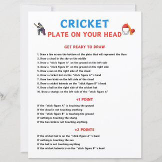 Cricket Plakat auf Ihrem Headgame