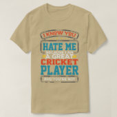 Cricket Player1 T-Shirt (Design vorne)