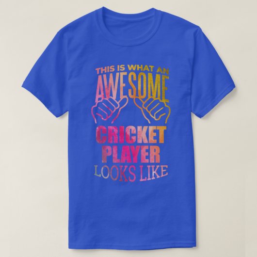 Cricket Player24 T-Shirt (Design vorne)