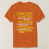Cricket Player Batsman Batch T-Shirt (Design vorne)