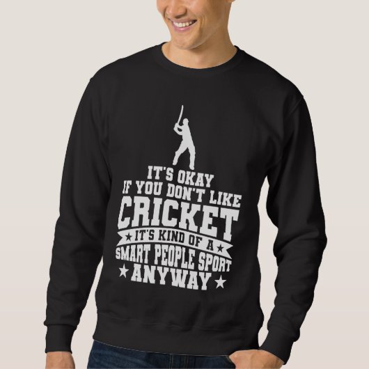 Cricket-Player-Cricket ist eine Art intelligenter Sweatshirt (Vorderseite)