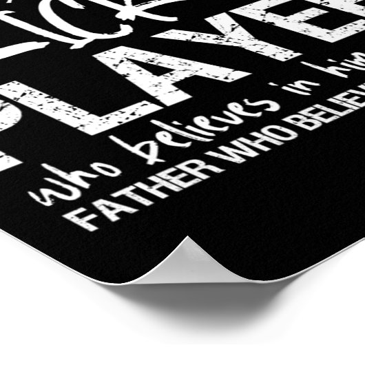 Cricket Player Dad  Poster (Ecke)