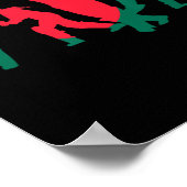 Cricket Player Design 1  Poster (Ecke)