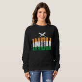 Cricket Player Funny Cricket Sport India Sweatshirt (Vorne ganz)