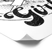 Cricket Player Girl  Poster (Ecke)