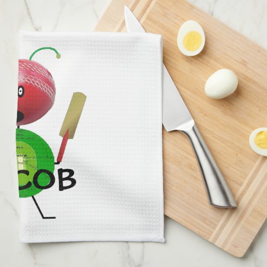 Cricket Player Handtuch (Viertel Falte)