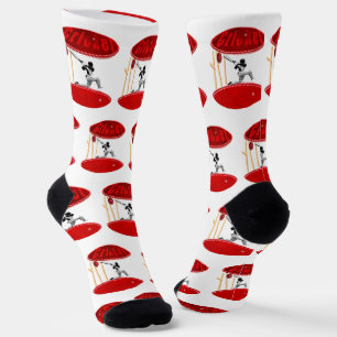 Cricket-Player in einem Cricket-Ball, Crew Socken