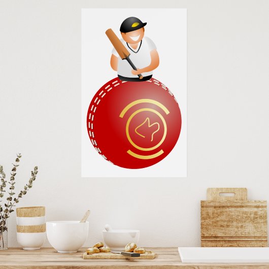 Cricket Player Poster (Küche)