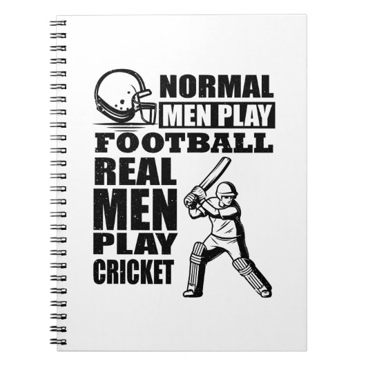 Cricket Player | Sportcoach Team Geschenkideen Notizblock (Vorderseite)