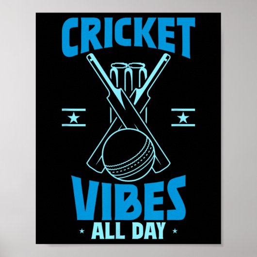 Cricket Player Sports  Poster (Vorne)