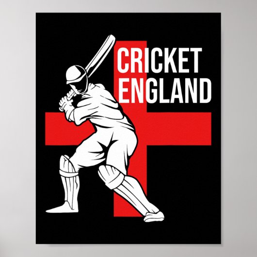 Cricket Player Uk England Cricket For Men Poster (Vorne)