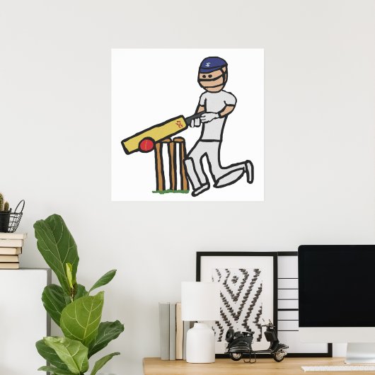 Cricket Poster (Heimbüro)