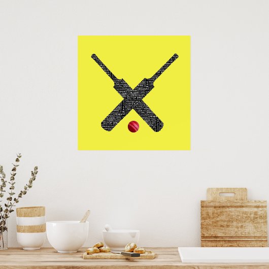 Cricket-Poster Poster (Küche)