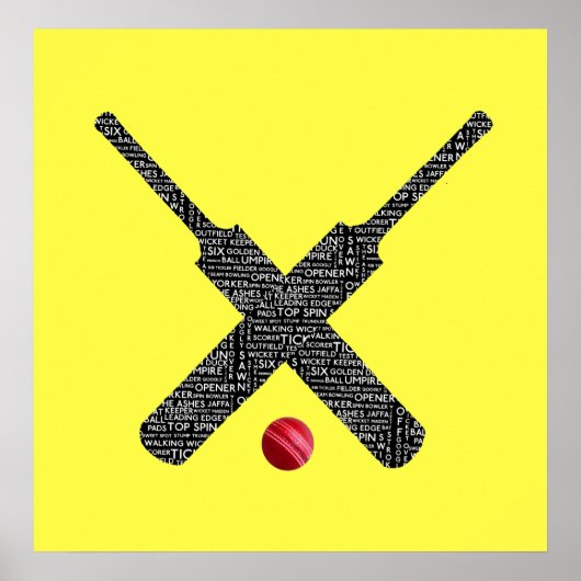 Cricket-Poster Poster (Vorne)