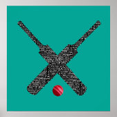 Cricket-Poster Poster (Vorne)