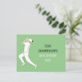 Cricket Postkarte (Stehend Vorderseite)