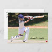 Cricket-Postkarte Postkarte (Vorne/Hinten)