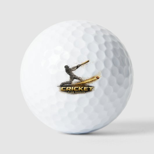 Cricket Pure Passion Gold Motion Value Golfball (Vorderseite)
