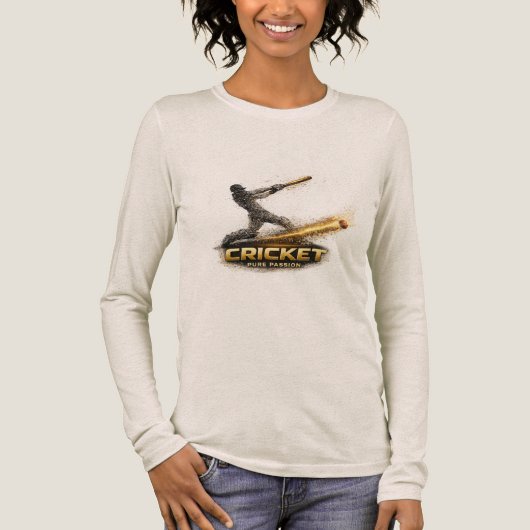 Cricket Pure Passion Gold Motion Women’s Tri-Blend Tri-Blend Shirt (Vorderseite)