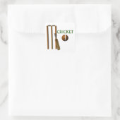 Cricket Quadratischer Aufkleber (Tasche)