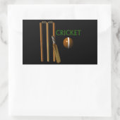 Cricket Rechteckiger Aufkleber (Tasche)