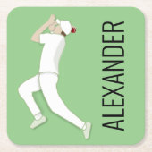 Cricket Rechteckiger Pappuntersetzer (Vorderseite)