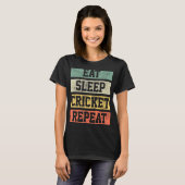Cricket Retro Vintages Coach Geschenk T-Shirt (Vorne ganz)