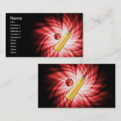 Cricket; rot; visitenkarte (Vorne/Hinten)