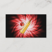 Cricket; rot; visitenkarte (Rückseite)