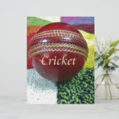 Cricket: rote Kunsthandwerksdrucke (Stehend Vorderseite)