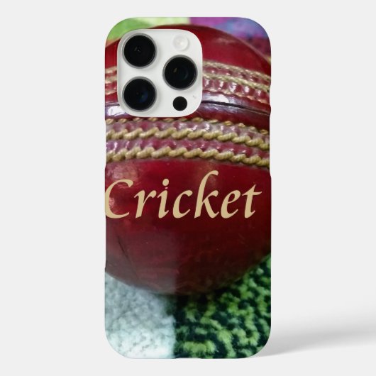Cricket: rote Kunsthandwerksdrucke Case-Mate iPhone Hülle (Rückseite)