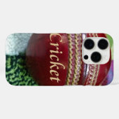 Cricket: rote Kunsthandwerksdrucke Case-Mate iPhone Hülle (Rückseite (Horizontal))