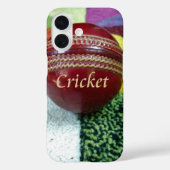 Cricket: rote Kunsthandwerksdrucke Case-Mate iPhone Hülle (Rückseite)