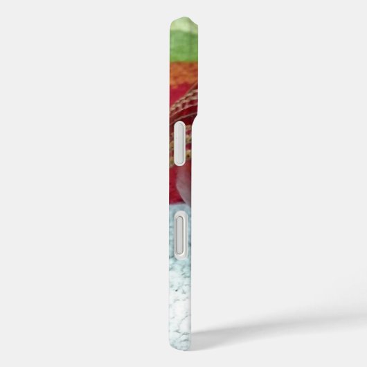 Cricket: rote Kunsthandwerksdrucke Case-Mate iPhone Hülle (Rückseite / Rechts)