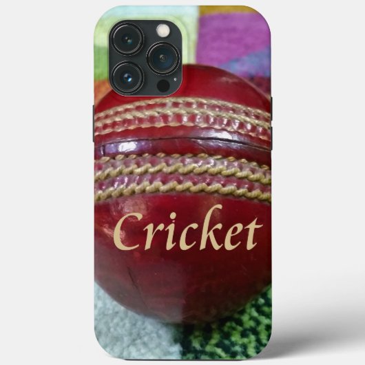 Cricket: rote Kunsthandwerksdrucke Case-Mate iPhone Hülle (Rückseite)