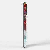 Cricket: rote Kunsthandwerksdrucke Case-Mate iPhone Hülle (Rückseite / Rechts)