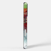 Cricket: rote Kunsthandwerksdrucke Case-Mate iPhone Hülle (Rückseite / Rechts)