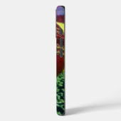 Cricket: rote Kunsthandwerksdrucke Case-Mate iPhone Hülle (Rückseite / Links)