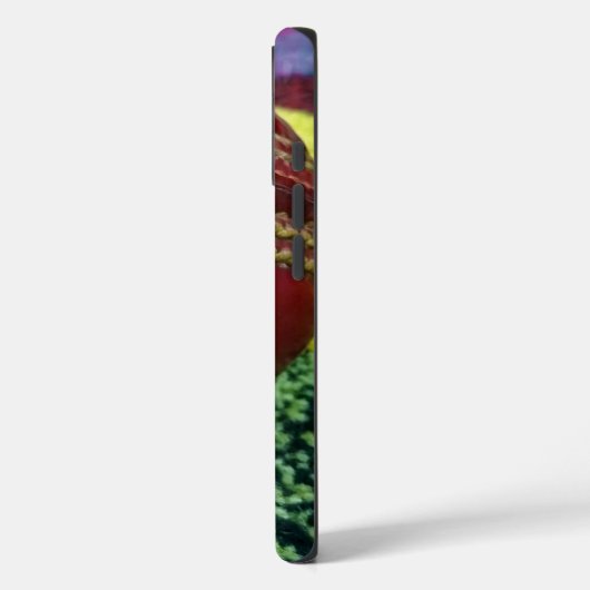 Cricket: rote Kunsthandwerksdrucke Case-Mate iPhone Hülle (Rückseite / Links)