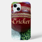 Cricket: rote Kunsthandwerksdrucke Case-Mate iPhone Hülle (Rückseite)
